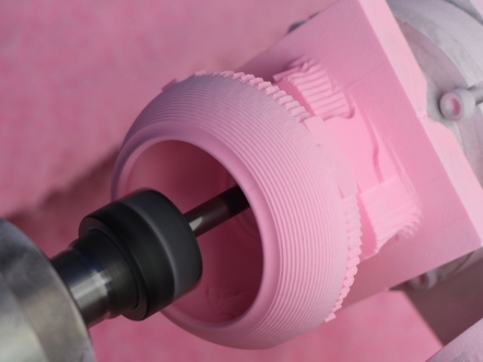 Detailed machined sample